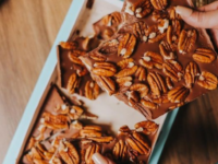 Chocolate bars with nuts